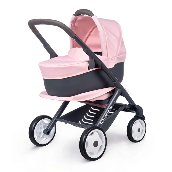 Smoby Maxi Cosi 3 in 1 Multifunctional Pushchair Pink - For Dolls up to 42 cm - Convertible Doll Stroller for Different Needs in the Quinny Design, for Children from 3 Years