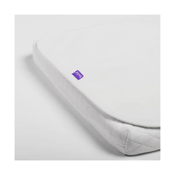 Snuz Waterproof Crib Mattress Protector for SnuzPod5, SnuzPod3 & Studio - Super Soft Brushed Cotton Cot Mattress Protector with Dust Mite Barrier, Machine Washable Crib Sheets 44x80cm