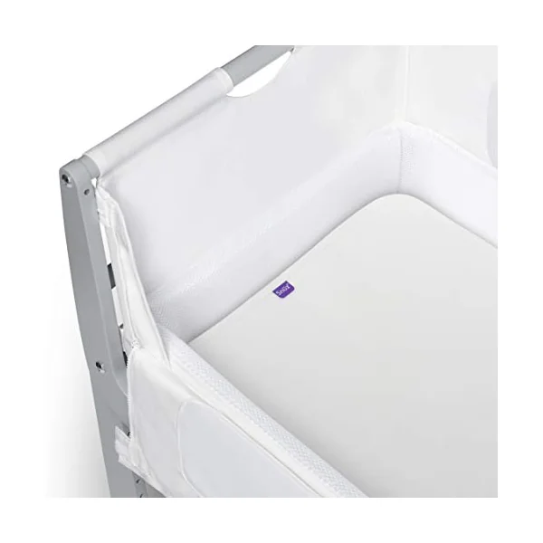 SnuzPod 4 Waterproof Mattress Protector – 40 x 75.5cm – 100% Waterproof with Moisture-Wicking Cotton Surface & 2 Pack Crib Fitted Sheets 44 x 80cm – White – Light, Breathable & Luxurious Jersey Cotton