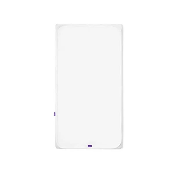 SnuzPod 4 Waterproof Mattress Protector – 40 x 75.5cm – 100% Waterproof with Moisture-Wicking Cotton Surface & 2 Pack Crib Fitted Sheets 44 x 80cm – White – Light, Breathable & Luxurious Jersey Cotton