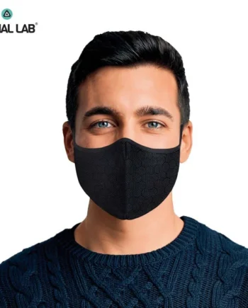 Social Lab Triple Layer Men's Reusable Face Masks, 4 Pack