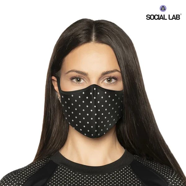 Social Lab Triple Layer Women's Reusable Face Masks, 4 Pack