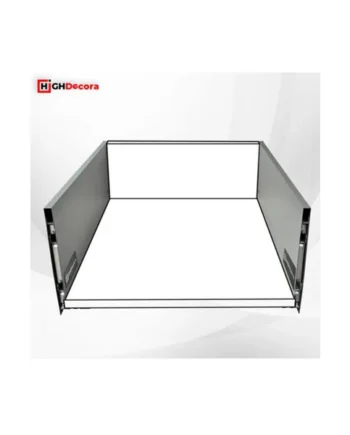 Soft Close Kitchen Cabinet Drawer Runners System Kit, 450mm Length, Compatible with16mm-18mm Bottom-Back Board,(H-132mm)