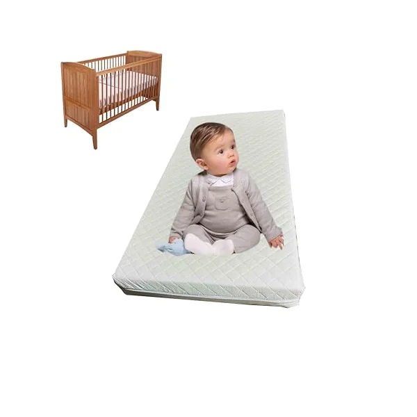 Soft Waterproof Baby Toddler Cot Bed Mattress Crib Extra Thick Foam Zipped Removable Quilted Cover Ask Any Custom Size. (180x70x13cm)