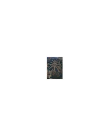 Soiree Midnight Palm Jacquard Navy Duvet Cover Set