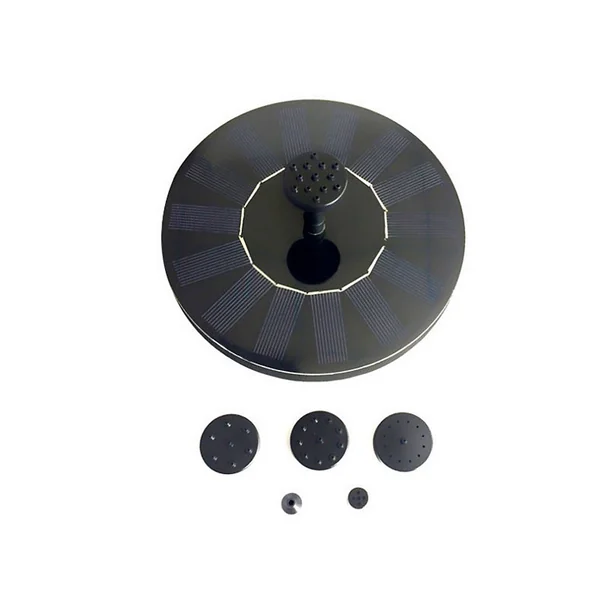 Solar Panel Floating Fountain with 3 replacement heads