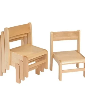 Solid Beech Stacking Chair - Pk 4