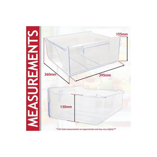 SPARES2GO Top Middle Drawer for Electrolux ENN FI22 KNT LNT Fridge Freezer Container Box