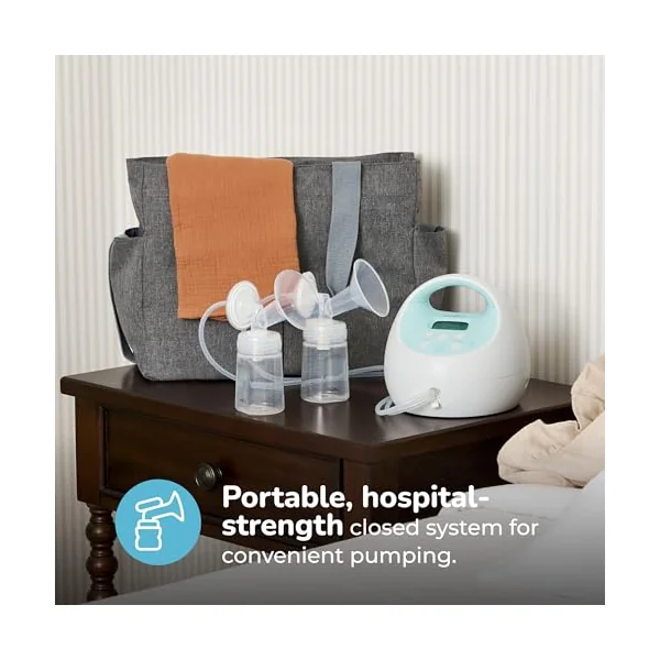 Spectra S1 Plus Hospital Grade Double Electric Breast Pump with Rechargeable Battery, Blue