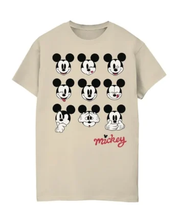 Spiral Galaxy Disney Mickey Mouse Faces Sand T-Shirt