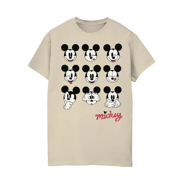 Spiral Galaxy Disney Mickey Mouse Faces Sand T-Shirt