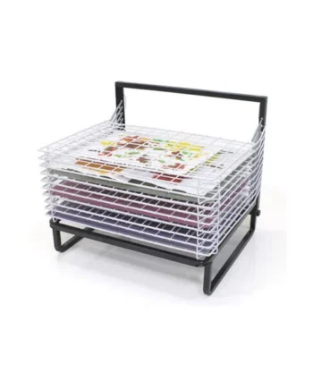 Spring Loaded Art Drying Rack - 10 Shelf
