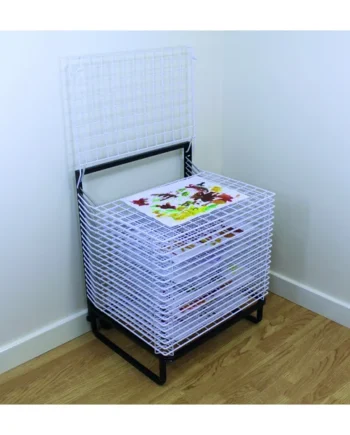 Spring Loaded Art Drying Rack - 20 Shelf