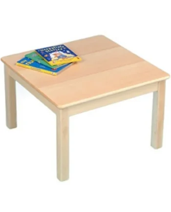 Square Beech Veneer Table - 69 x 69cm