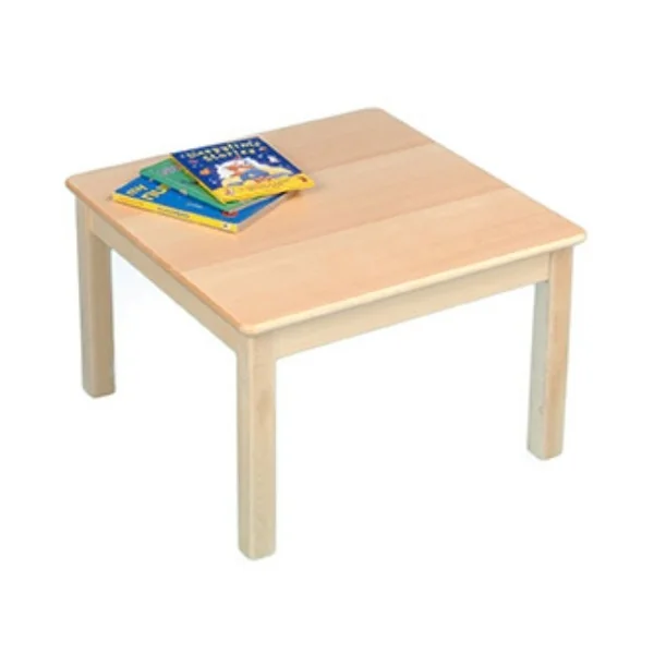 Square Beech Veneer Table - 69 x 69cm