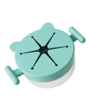 Stainless Steel Snacks Holder with Silicone Spill Catcher Portable Travel Friendly Stainless Steel Container with Silicone Lid Bowl Travel Bowl Spill Container