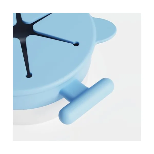 Stainless Steel Snacks Holder with Silicone Spill Catcher Portable Travel Friendly Toddler Snacks Cup with Lid