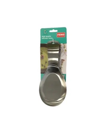Stainless Steel Spoon Rest Counter Utensil Holder Silver