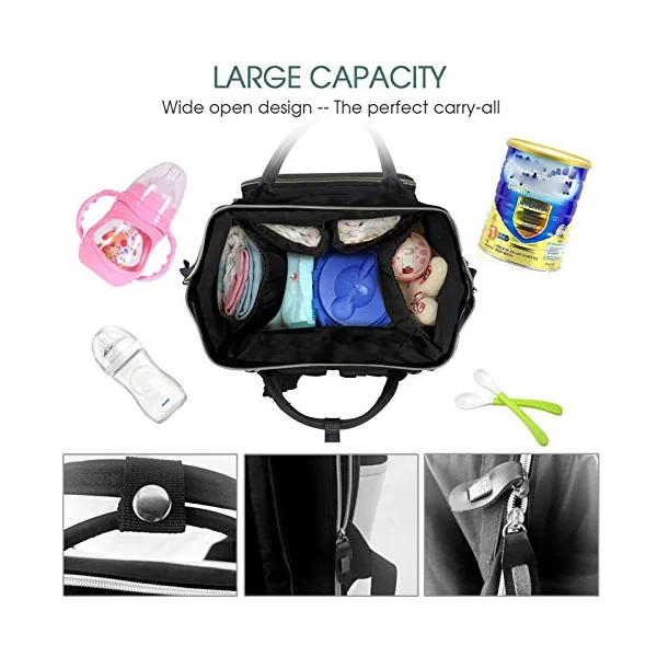 Stains of Watercolor Paint Splatters Prints Changing Bag Backpack Baby Diaper Bags for Mom Dad, Waterproof Nappy Rucksack Multifunctional Travel Bag