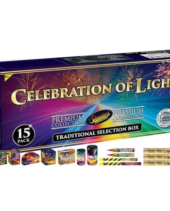 Standard Fireworks Celebration of Light Traditional Selection Box, 15 Pack