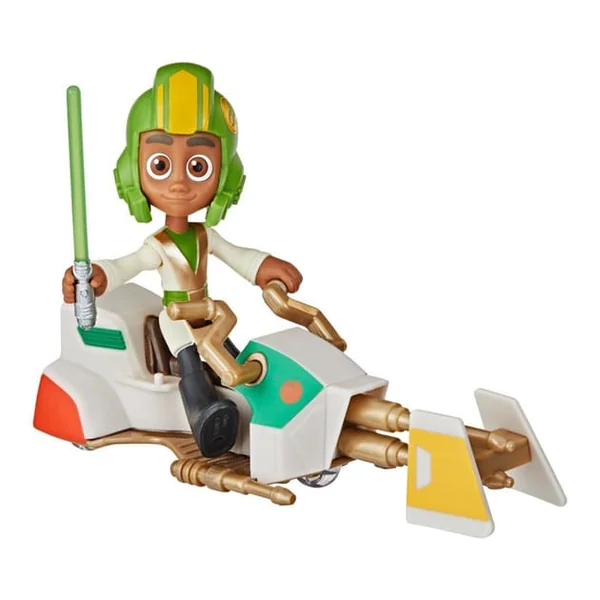 Star Wars Young Jedi Adventures Figure & Speeder Bike - Kai Brightstar