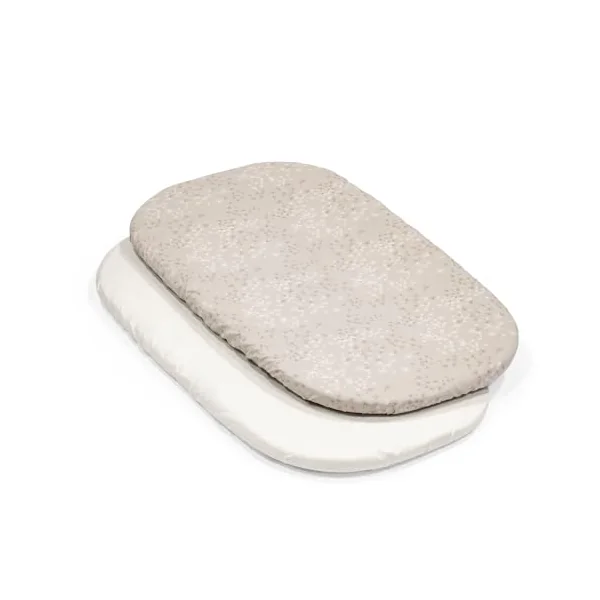 Stokke Snoozi Fitted Sheet 2-Pack OCS - GOTS-Certified Organic Cotton Sheets for Snoozi Toddler Bed - Fits 70x140cm Mattress - Bed Sold Separately, Vanilla Dandelion