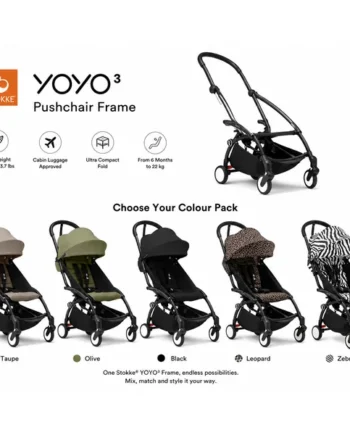 Stokke YOYO³ Pushchair Frame and 6+ Colour Pack