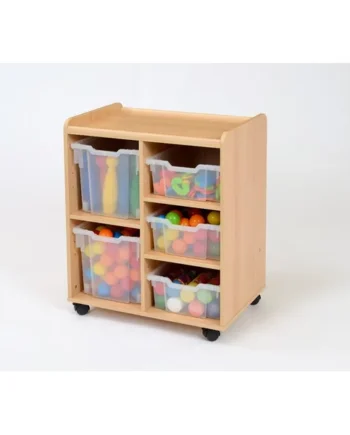 Storage Unit with 2 Jumbo/3 Deep Plastic Trays