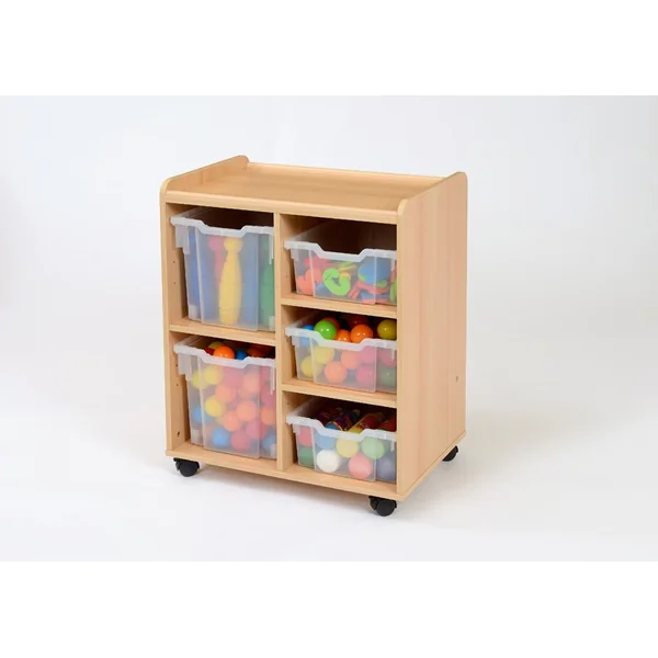 Storage Unit with 2 Jumbo/3 Deep Plastic Trays