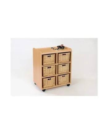 Storage Unit with 6 Deep Baskets