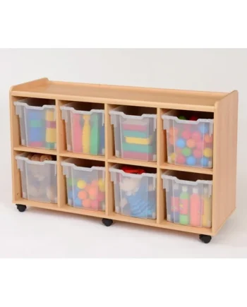 Storage Unit with 8 Jumbo Plastic Trays