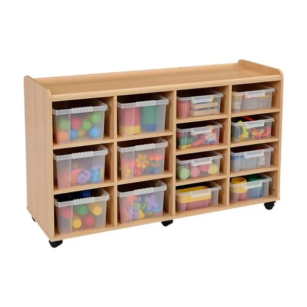 Storage Unit with 8 Shallow/6 Deep Plastic Trays
