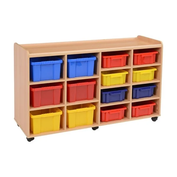 Storage Unit with 8 Shallow/6 Deep Plastic Trays