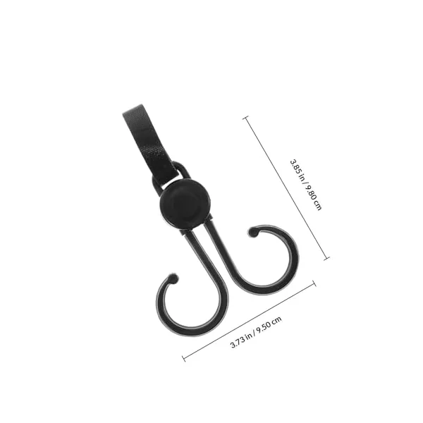 Stroller Clips Hooks Universal 5pcs for Hanging Diaper Bags Sturdy Stroller Attachment and Organizers Wheelchairs and Walkers for Travel and Daily Use