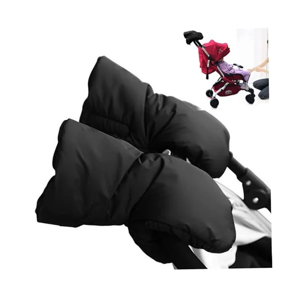 Stroller Gloves Hand Muff, Stroller Gloves, Thick Warm Hand Muff, Waterproof Windproof Mittens, Universal Mittens for Handlebars Pushchair Pram