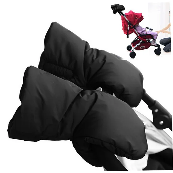 Stroller Gloves Hand Muff, Stroller Gloves, Thick Warm Hand Muff, Waterproof Windproof Mittens, Universal Mittens for Handlebars Pushchair Pram