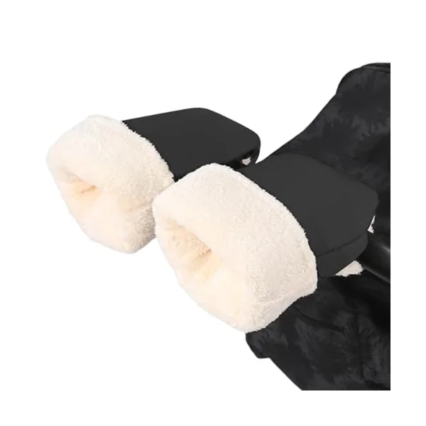 Stroller Gloves Hand Muff Warmer Windproof Thick Comfortable | Anti-Freeze Stroller Mittens for Handlebars Cold Weather Winter Travel Pram Pushchair Parents Winter Travel Pram Pushchair