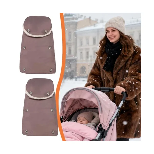 Stroller Gloves Hand Muff Windproof Warmer Comfortable | Anti-Freeze Stroller Mittens for Parents Kids Pram Pushchair Handlebars Cold Weather Winter Windproof Warmer Gloves Cold