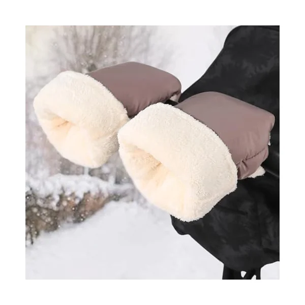 Stroller Gloves Hand Muff Windproof Warmer Comfortable | Anti-Freeze Stroller Mittens for Parents Kids Pram Pushchair Handlebars Cold Weather Winter Windproof Warmer Gloves Cold