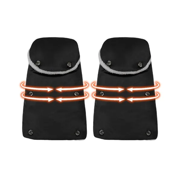 Stroller Gloves Hand Muff Windproof Warmer Comfortable | Waterproof Hand Warmer for Parents Kids Pram Pushchair Handlebars Cold Weather Winter Windproof Warmer Gloves Cold Weather
