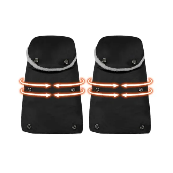 Stroller Gloves | Thick Comfortable and Windproof Gloves | Waterproof Hand Warmer | for Strollers in Winter, Travel, Handles, Cold Weather, Parents and in