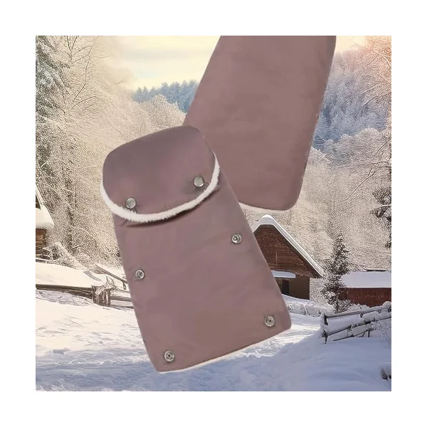 Stroller Gloves | Thick Windproof Comfortable Gloves | Anti-Frost Mittens for Strollers | For Winter, Travel, Handles, Cold Weather, Parents and in