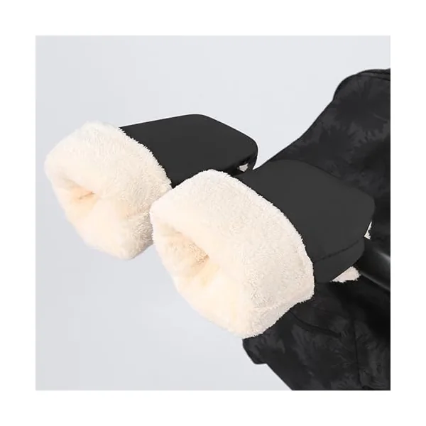 Stroller Gloves - Windproof Comfortable Thick Gloves Frost Proof Stroller Mittens Cold Weather Travel Winter Parents Stroller Handlebar Kids Stroller Outdoor Dri