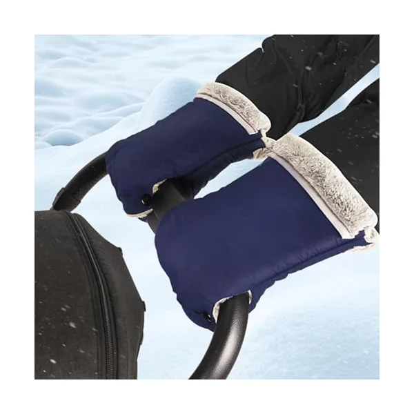 Stroller Hand Muff - Thickened Gloves for Stroller,Windproof Hand Warmers, Comfortable Winter Motorcycle Gloves for Pram, Stroller, Pushchair