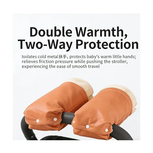 Stroller Hand Muff Warm Waterproof Pram Accessories | Gloves for Stroller for Outdoor Walking Travel Trip Parents Women Men