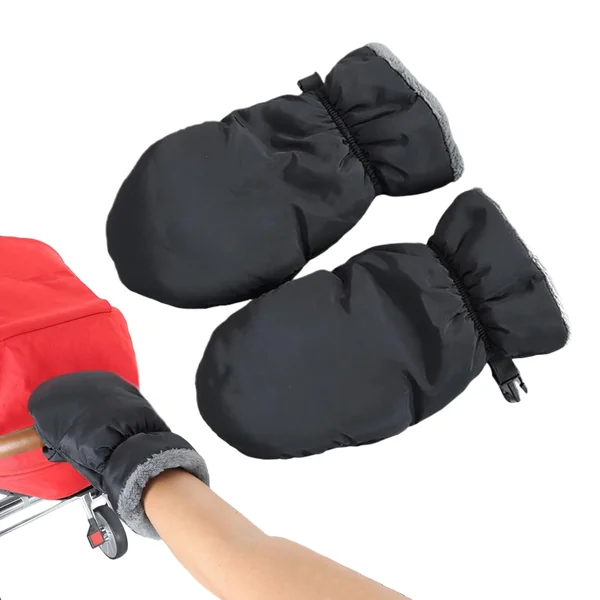 Stroller Hand Muff Waterproof Cold Weather Fleece Lined Handlebar | Winter Gloves Hand Warmer for Stroller Comfort Pushchair Pram Electric Vehicles Cycling Walking Travel Outdoor Rainy Snowy