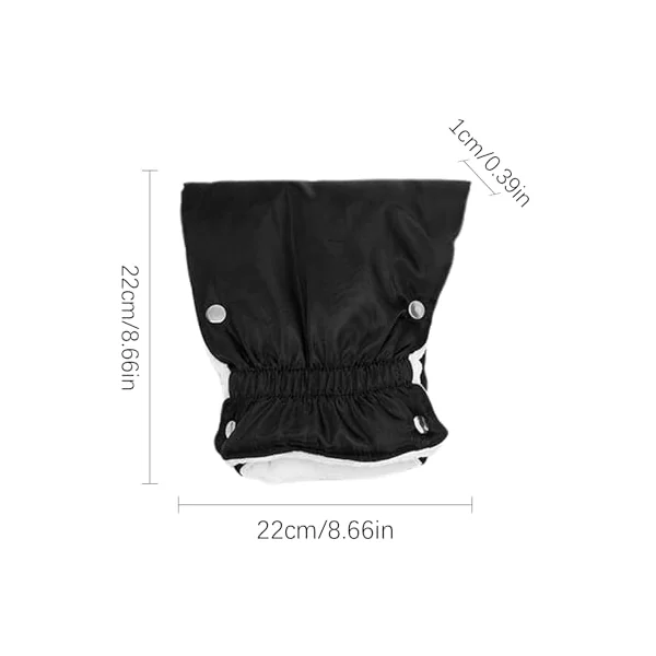 Stroller Hand Warmer Muffs Attachment Non-Slip Adjustable | Waterproof Warm Kids Pushchair Gloves for Parents Caregivers Daily Outings Travel Outdoor Walking Park Shopping Trips
