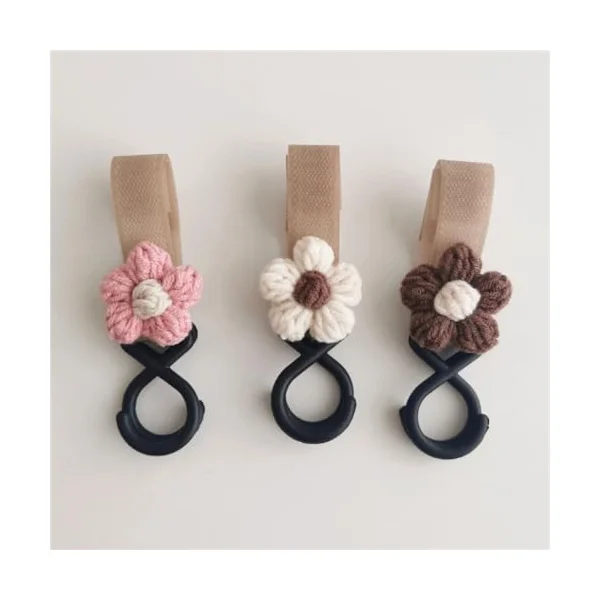 Stroller HookFlower Charm Cart Hook for Hanging Bag Drooling Bibs Pram HangerEssential Baby Product
