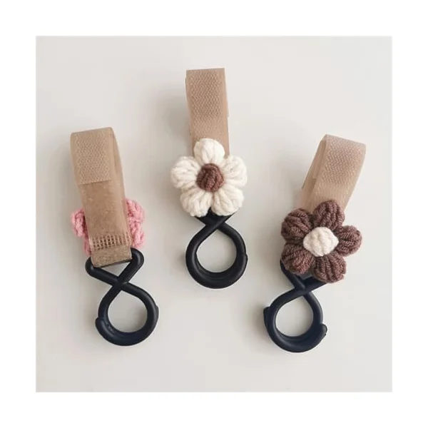 Stroller HookFlower Charm Cart Hook for Hanging Bag Drooling Bibs Pram HangerEssential Baby Product