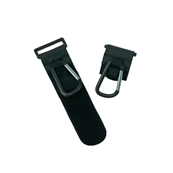 Stroller Hooks Black 2pcs Iron and Leather Baby Car Hook | Easy Installation, for Hanging Bags and Hats, Compact 2pcs Set for Stroller and Baby Car Use